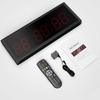 3 Inch Wireless Remote Control Gym Timer Big LED Interval Workout Clock Time Date Count Down Up Training Stopwatch