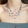 Multi Layer Water Drop Shining Choker Light Luxury Rhinestone Jewelry  Banquet