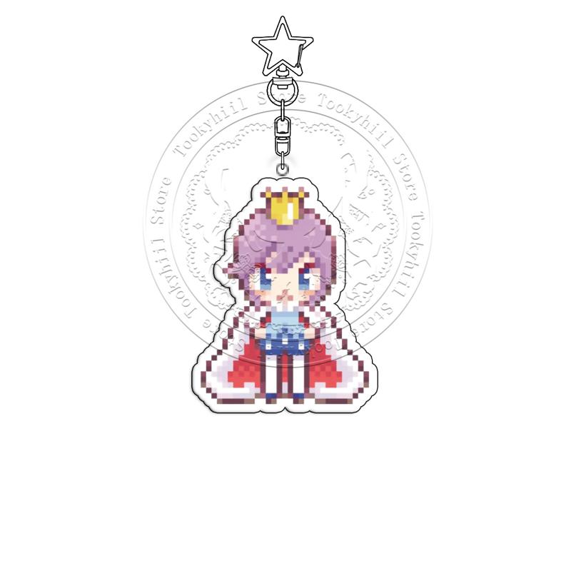 Shugo Chara Pixel Keychain Acrylic Yoshimo Miku Exquisite Utsumi Student Bag Decorate Accessories Pendant Eru Key Ring Gift