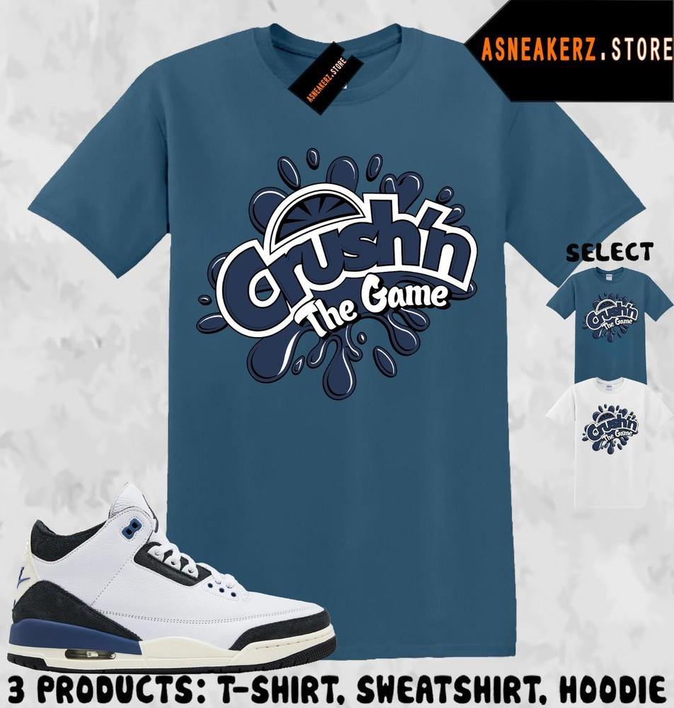 Shirt Matching AJ 3 A Ma Maniere Diffused Blue Match Sneaker Fresh Crush T-Shirt Unisex T-Shirt S