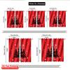 2pcs 2D flat printing Merry Christmas Drapes Buffalo Plaid Christmas Trees_b Polyester Without Electricity Family Party for room