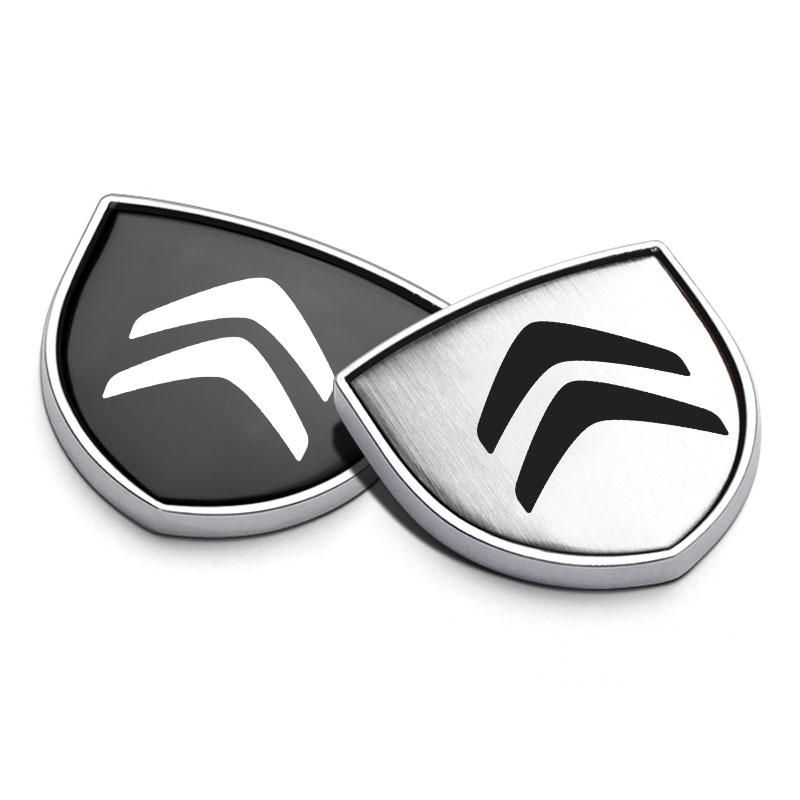 1 Pezzo Scudo Metallico per Portiera Auto Emblema Badge Carrozzeria Auto Adesivo 3D Styling Per Citroen C2 C3 C4 C5 X7 C8 C4L DS3 DS4 DS5LS DS6