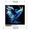 New Arrival 5D DIY Full Circle Diamond Painting "Blue Flame Phoenix" Embroidery Cross Stitch Home Decor Gift