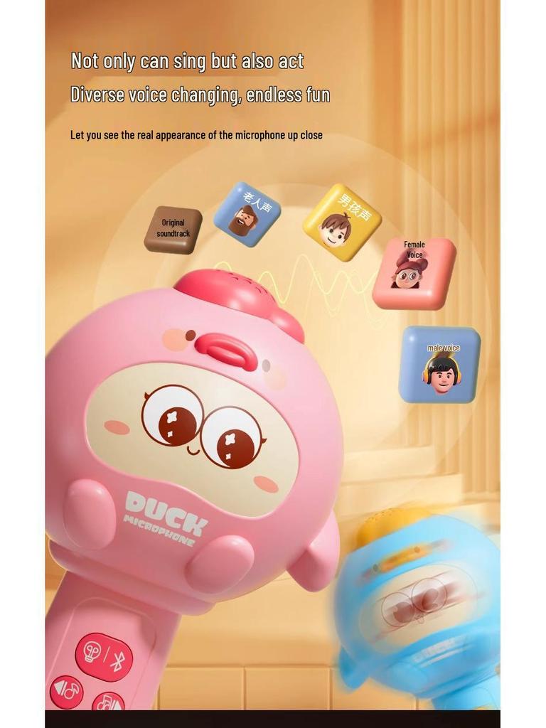 Kids' Multifunctional Singing Microphone and Speaker - Educational Musical Toy for Early Learning
