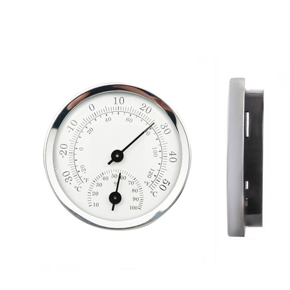 Round Pointer Type Temperature Meter No Battery Required Analog Hygrometer  Home Supply