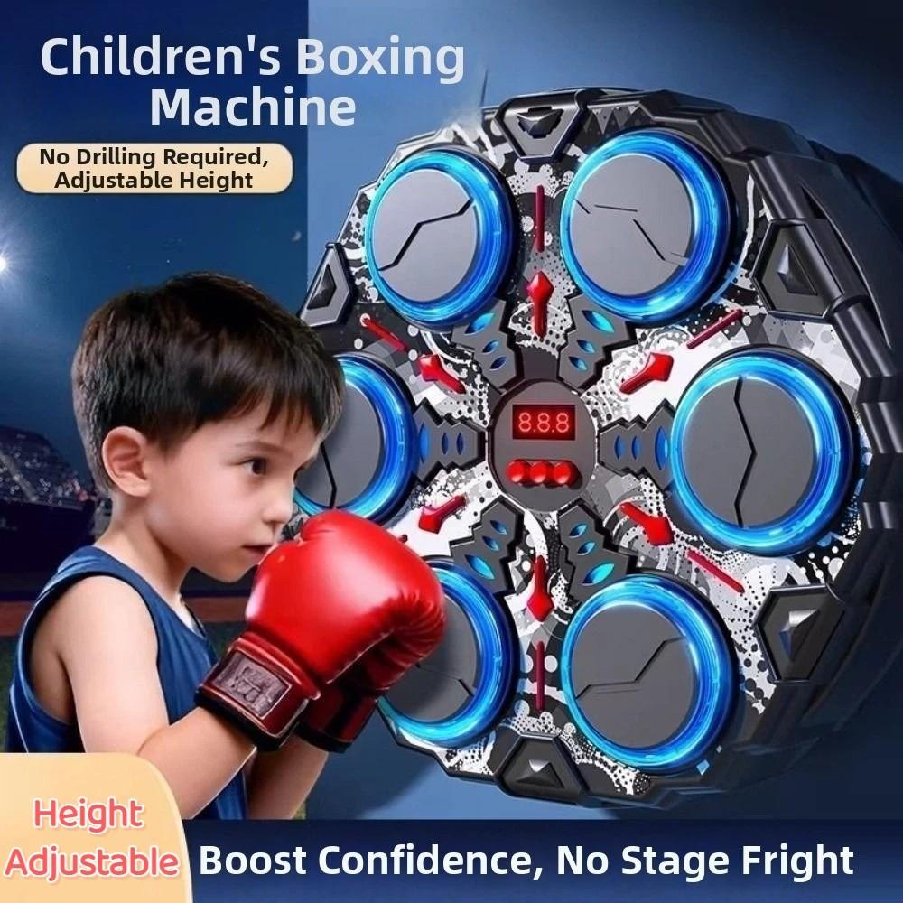 Wall Mounted Electronic Boxing Trainer Reaction Training Equipment Parent-child Interaction