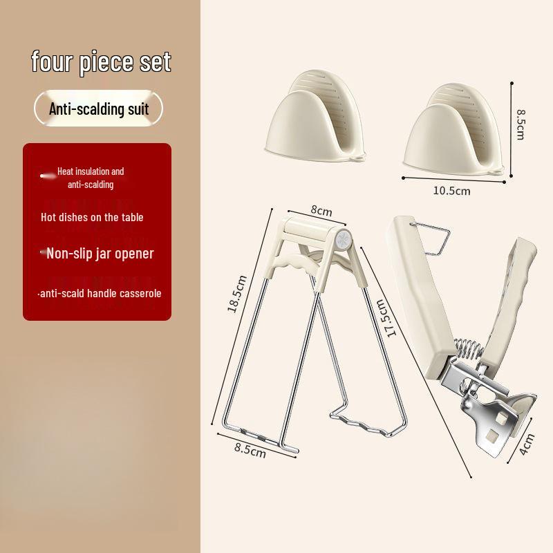 Silicone Anti-Scald Non-Slip Bowl and Tray Lifter Clips