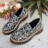 Large Size Platform Women's Small Leather Shoes Women's Spring and Autumn New Single Shoes Retro One-pedal Women's Shoes