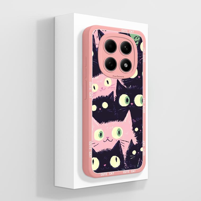 Per Custodia Redmi Note 15 Pro 4G 5G Note 15 15Pro+ 15R Cover Telefono Gatto Carino Silicone Liquido Morbido Paraurti Protettivo per Redmi Note15 Pro Guscio Leggero