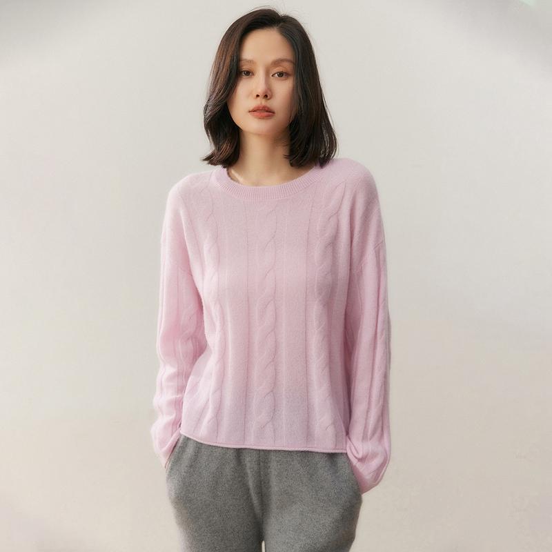 Qinghe 100% Pure Cashmere Women's Sweater - Ultra Soft Luxury Winter Pullover