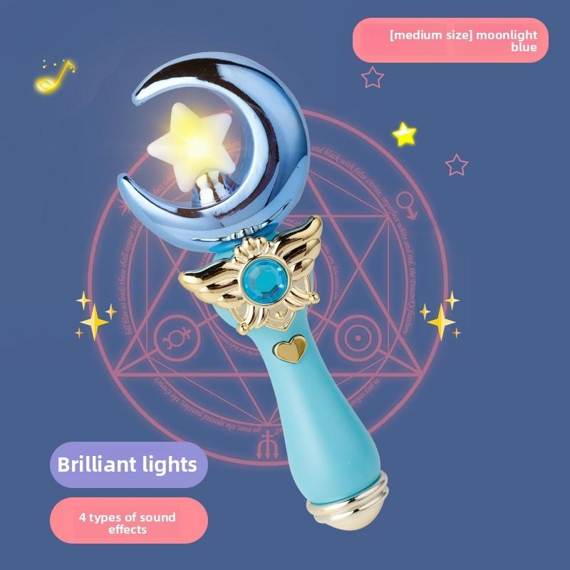 Glittering Fairy Magic Wand With Sound And Led Light For Childrens Party