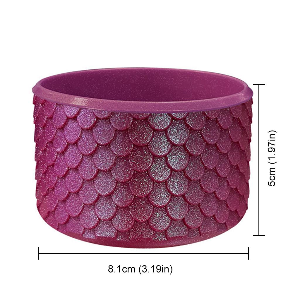 Mermaid Silicone Boot Anti-Slip Water Bottle Boot Sleeve Water Bottles Bottom Sleeve for Stanley 40oz Cup Accessories