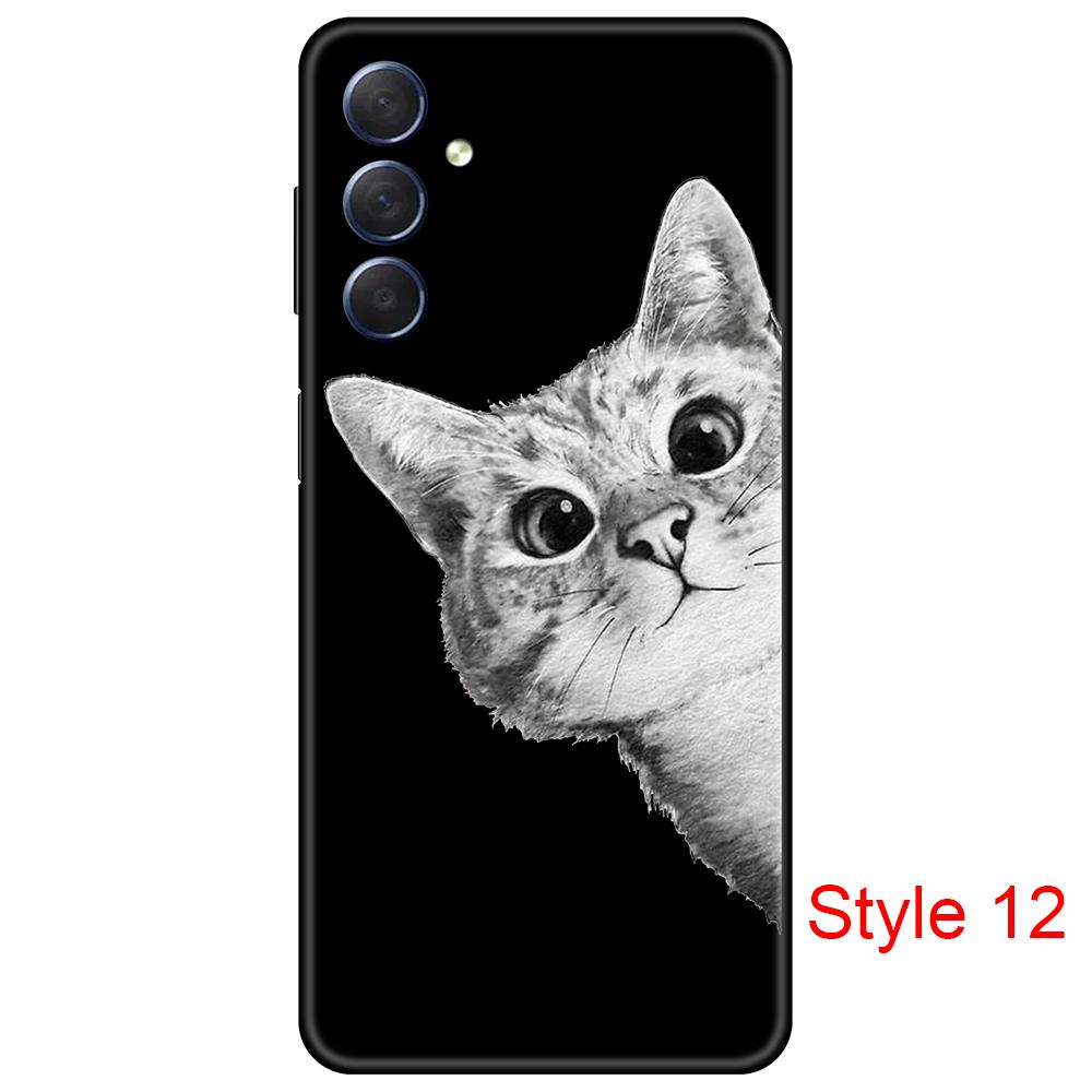 Pouzdro pro Samsung Galaxy M54 5G Black Silicon Cover na GalaxyM54 Soft 6,7inch SM-M546B nárazuvzdorné luxusní Plná ochrana