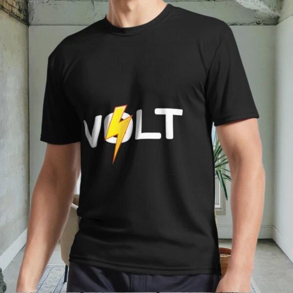 

New Volt Active Logo Men s Black T shirt Funny Size S to 5XL M