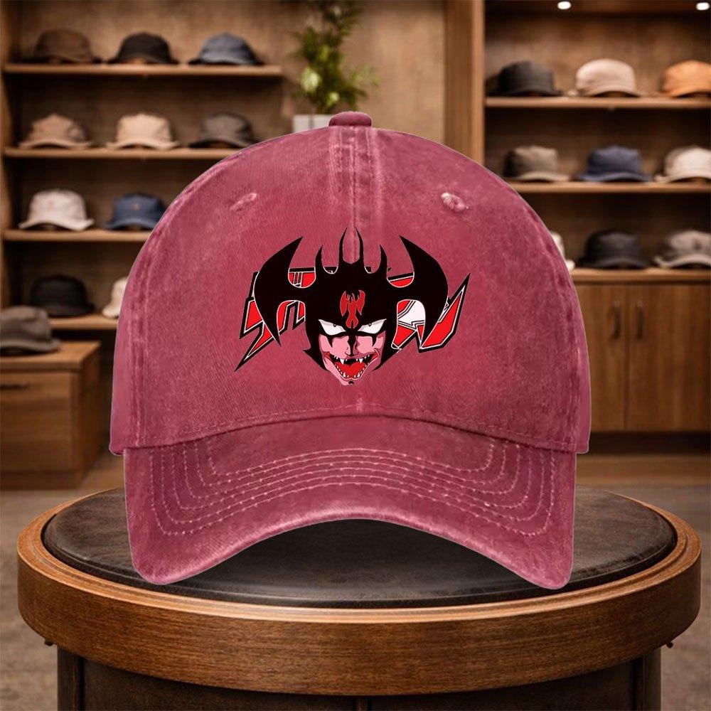 A UnisexS Demon Monster Head Baseball Cap Stylish And Adjustable for Outdoor Use Featuring an Urban Style This Lightweight And