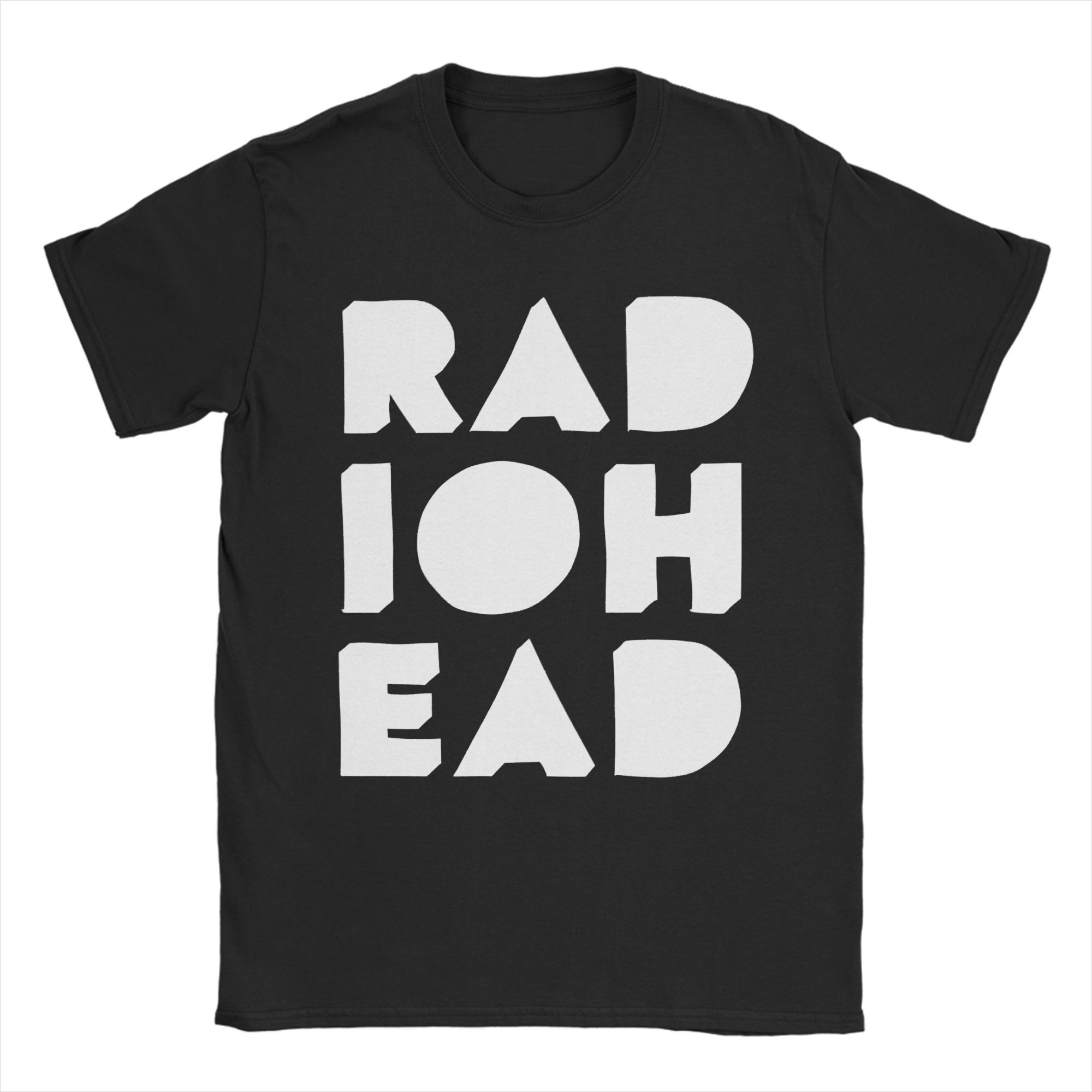 

Мужские футболки Radiohead Одежда из чистого хлопка Юмористические футболки с коротким рукавом и круглым вырезом 6XL L