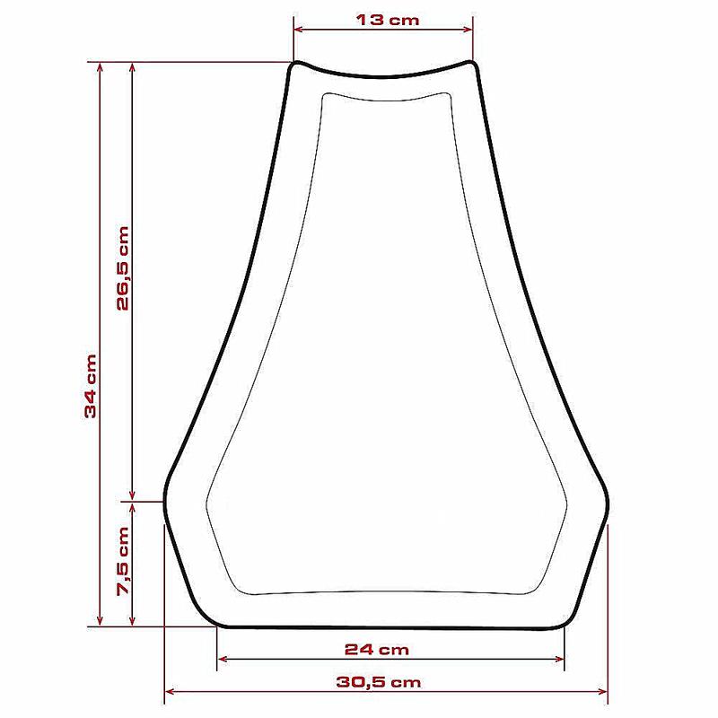 

Motorcycle Race Foam Seat Pad Cut Black Universal 15mm/20mm thick For yamaha For honda For Ducati For BMW 15MM