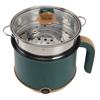 Electric Hot Pot Green 1.8L 600W Cooking Pot with Steam 2 Adjustable Level Anti Stick