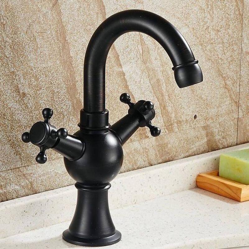 European Style Antique Hot & Cold Wall-Mounted Faucet