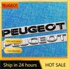 Autoaufkleber 2025 Heiß 1 Stück Auto Heckklappe 3D Emblem PEUGEOT Buchstabenaufkleber Zubehör für Peugeot 206 307 308 3008 207 208 407 4