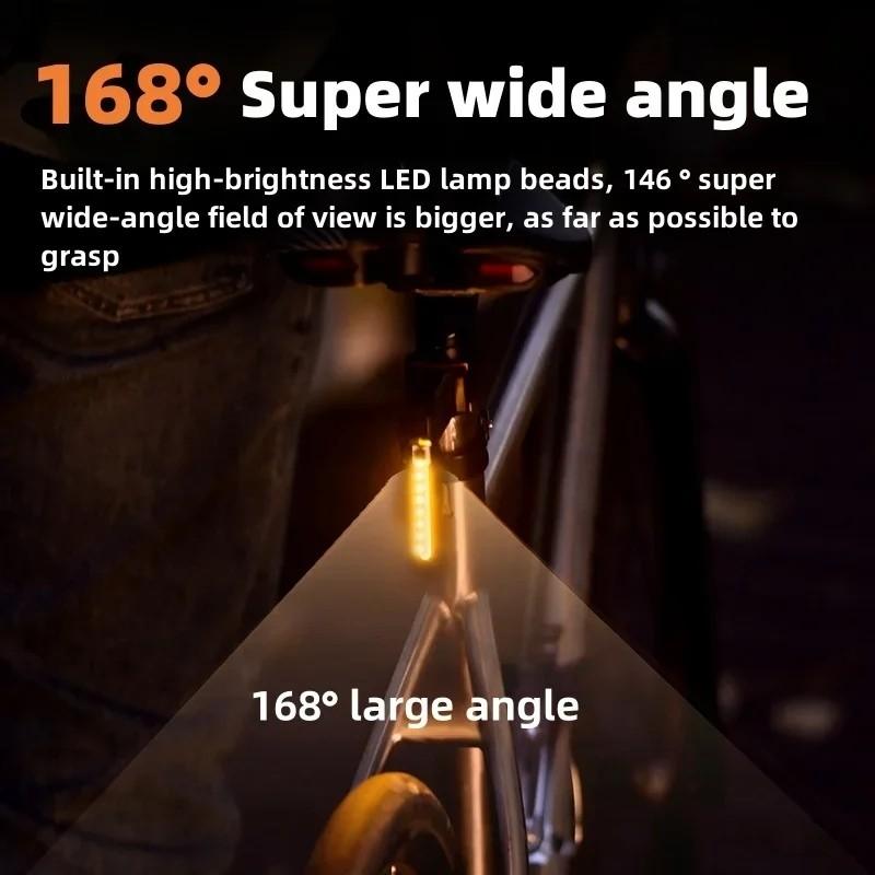 Bike Tail Light LED Rear Lamp Warning Lights Waterproof Bicycle Lights USB Rechargeable