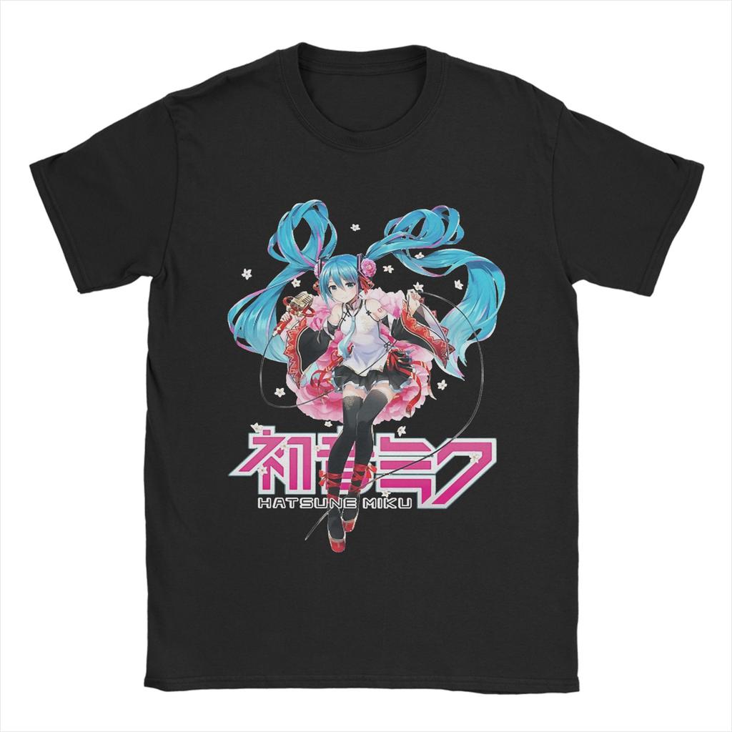 The Diva Hatsunes Mikus T Shirt for Men Women Cotton Novelty T-Shirt Round Collar Tee Shirt Short Sleeve Tops Plus Size