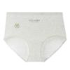 Women's Large Size Spring and Autumn Natural Color Cotton 10A Antibacterial Crotch High Waist Triangle Briefs