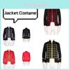 Sweet Dada Men's Medieval Palace Prince Steampunk Gothic Stand Collar Jacket