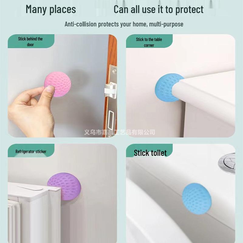 Thick Silicone Door Mat Bumper - Extra Thick Anti-Collision Pad & Door Stopper