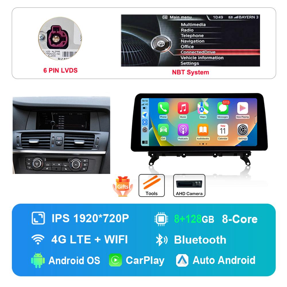 12.3 Inch for BMW 7 Series F01 F02 CIC NBT System DSP Stereo GPS HD Touch Screen Android Car Radio Multimedia Player GPS