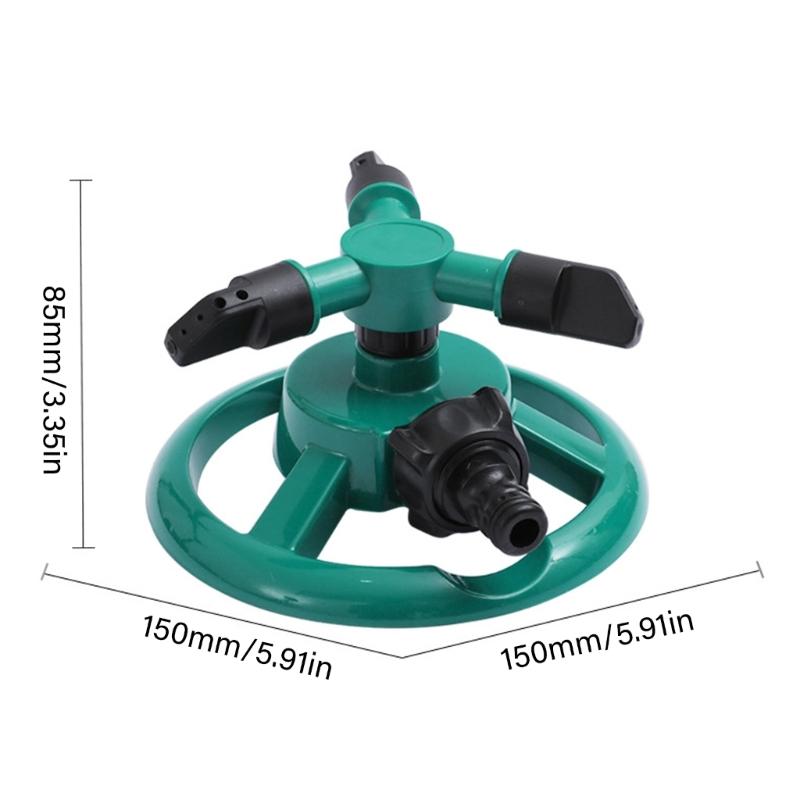 Heavy Type Plastics Garden Sprinkler Quick Install Lawn Sprinkler 360 Degree Sprays For Uniform Lawn Irrigation