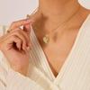 European and American Heart-Shaped Openable Necklace with Wings Pendant - Fashionable, Versatile Clavicle Chain for Women