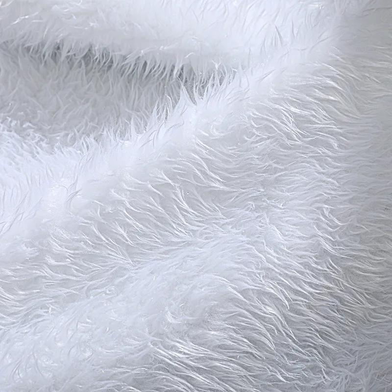 New 150cm White Christmas Tree Skirt Plush Faux Fur Carpet Snowflake Mat Christmas Tree Decoration New Year Home Ornament