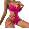 Lace Strappy Backless Crotchless Bodysuit Lingerie for Women