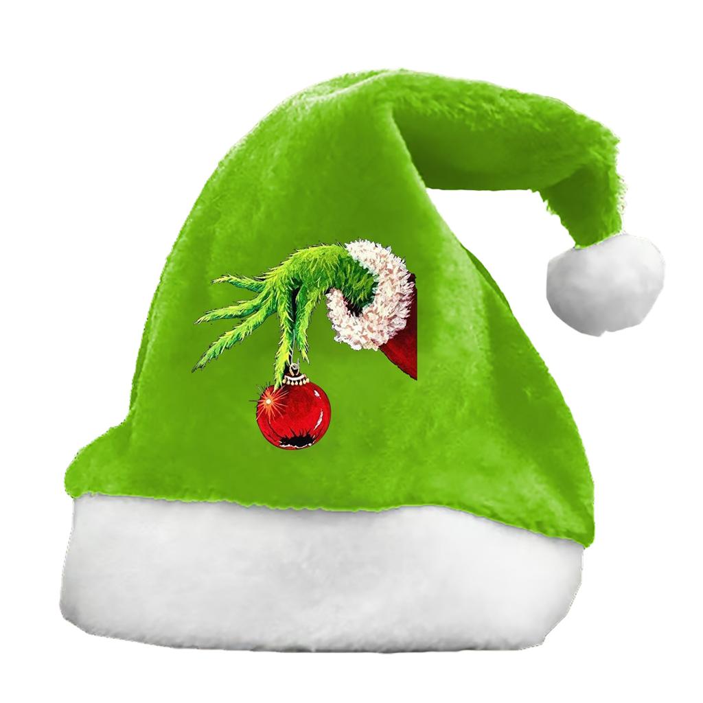 Novelty Plush Christmas Hat for Holiday Party Festive Winter Accessory for Men and Women