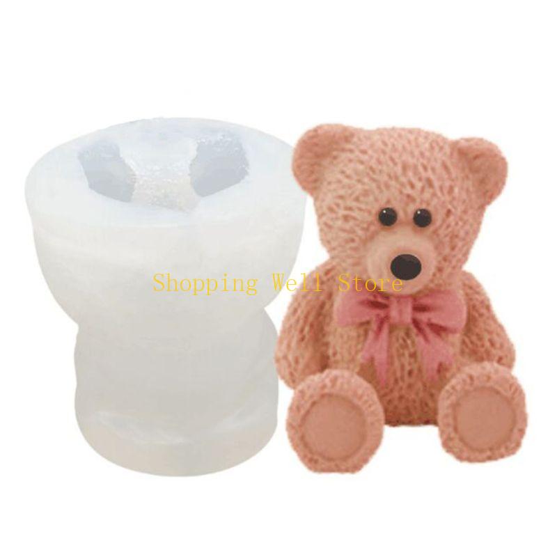 KX4B Maker Bear Dolphin Silicone Chocolate Mold DIY Drink