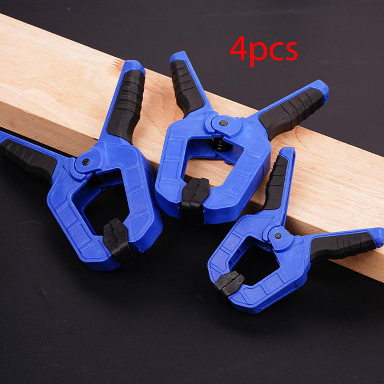 

4 Pieces Spring Clamps Woodworking Clamp Fixing Clip Hand Tool for Craftsmen Backdrop Stand 11.5cmx10cm