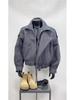 Men's Oversized Wool-Blend Padded Baseball Jacket - Autumn/Winter Hipster Style Coat