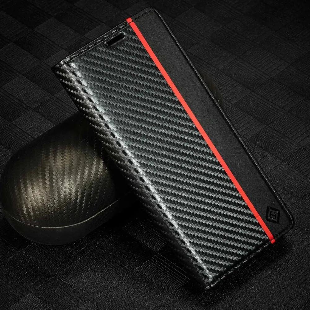 Handyhülle für Redmi Note 14 13 12 11 Pro Plus 11S 12S POCO X6 X5 14C 13C 5G Magnetische Carbonfaser Leder Brieftaschenhülle