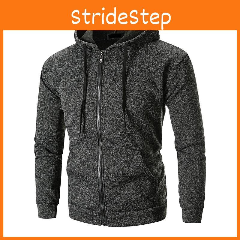 Premium Quality Men's Athletic Soft Sherpa Zip Up Hooded Hoodie Sweater Jacket Coat For All Seasons
