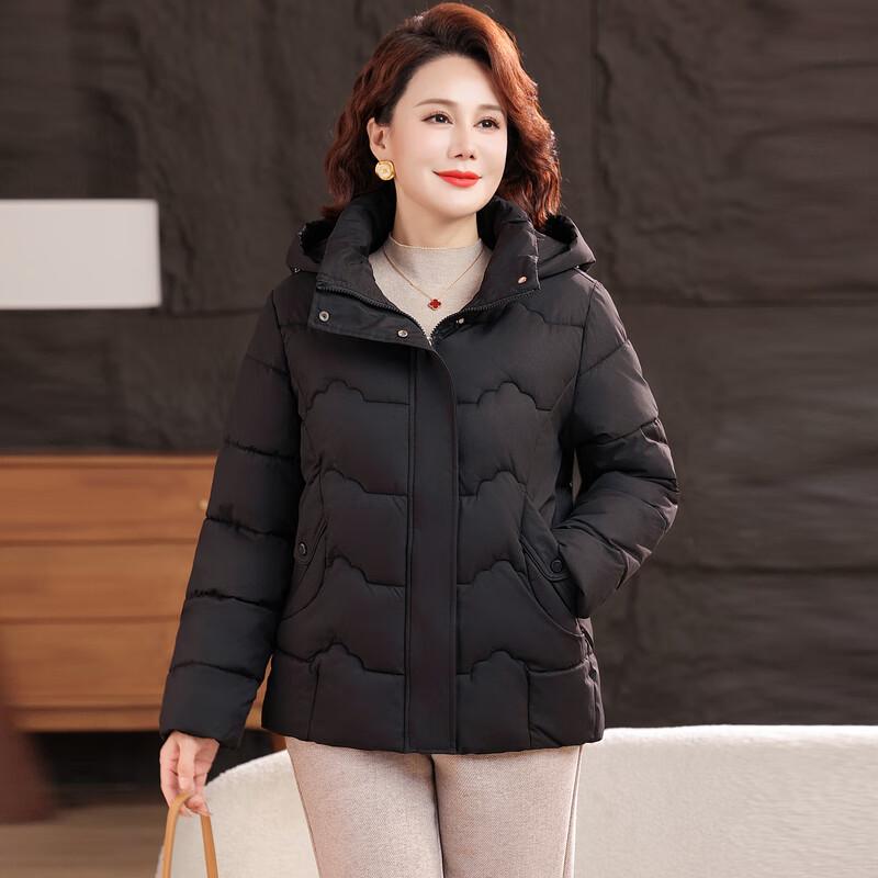 Women's Winter Hooded Plus Size Short Puffer Coat