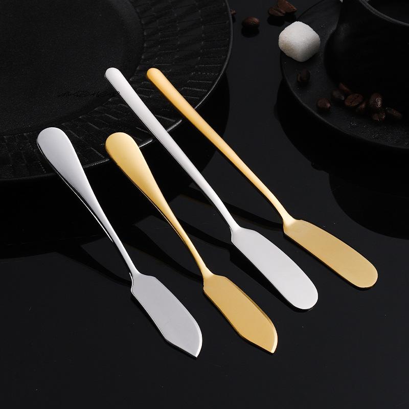 Stainless Steel Butter Knife Cheese Cutting Tool Dessert Jam Spreader Toast Wiper Cream Bread Slicer Kitchen Gadget