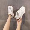 Summer Women's Shoes Dad Shoes Women's Breathable Mesh Shoes Shoes with Wide-leg Pants, Thick-soled Little White Shoes, Sports Shoes Tide