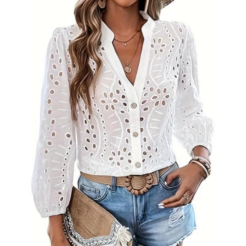 Women's Top Button White Autumn Women's Shirt