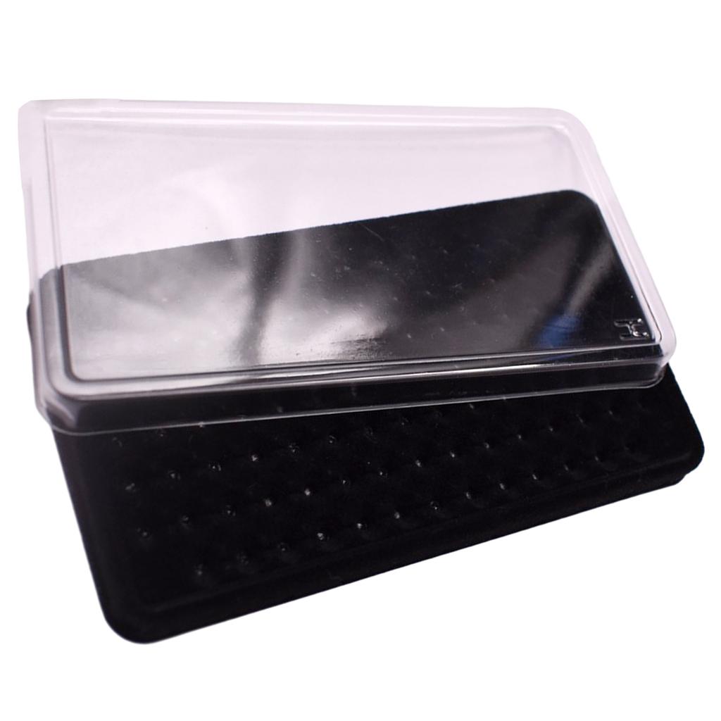 Practical Jewelry Display Case 50 Girds Storage Box Clear Diamond Display Tray Diamond Organizer Plastic Material