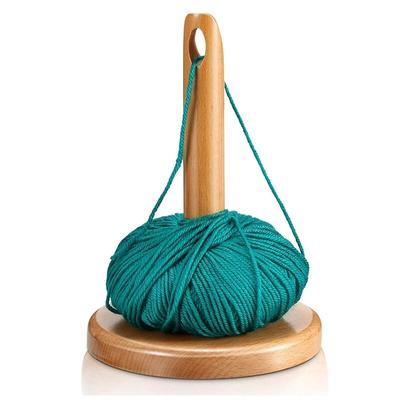 Wood Yarn Holder for Knitting Crochet with Hole,Knitting Embroidery Accessory Gift,Yarn Organising Tool for Granny
