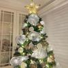 Christmas Poly Mesh Ribbon 10 Inch X 10 Yards Metallic Mesh Ribbon Foil Decorative Mesh Rolls for DIY Wreath Crafts Party Decoration