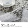 Round Tablecloth 47/59/39 Inch Linen Dining Room Table Cover Washable Table Cloth Decorative Table Cover for Indoor and Outdoor