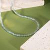 Natural Aquamarine Beaded Necklace Women'S S925 Sterling Silver Accessories Xiaohongshu Wechat Channels Color Treasure Jewelry