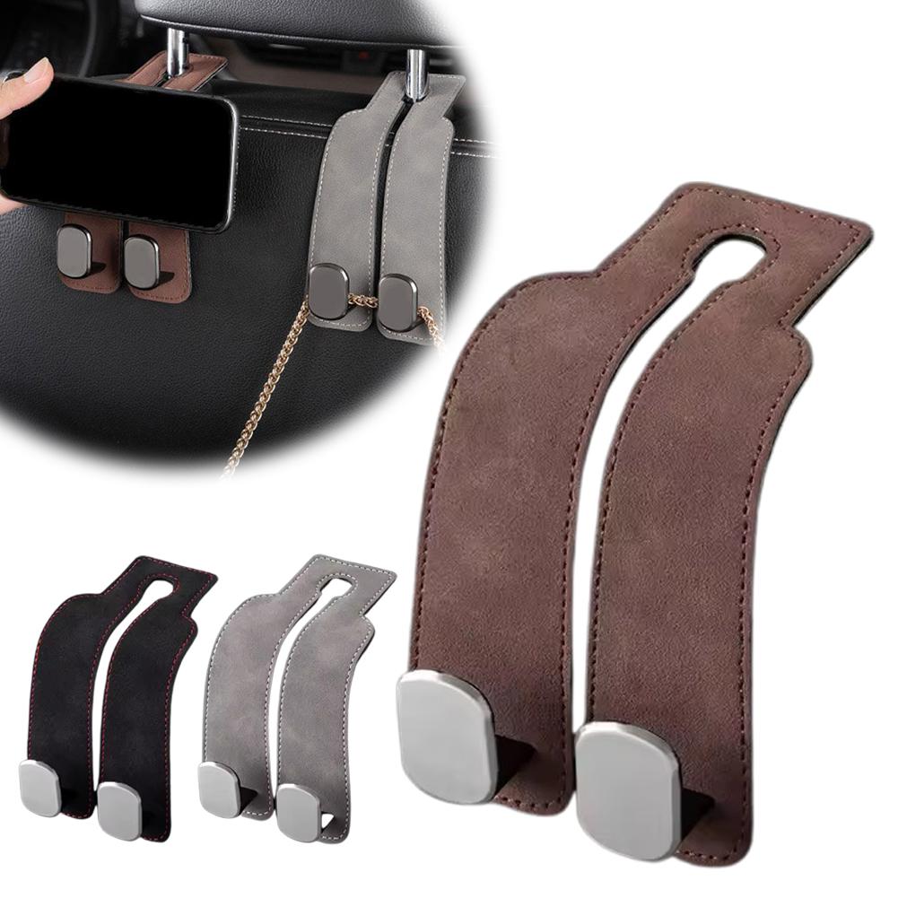 Multi-Function Car Seat Back Hook Hidden Flip-Fur Metal Hanger for Rear Seat Storage, Organizer for Car Accessories Y4I3
